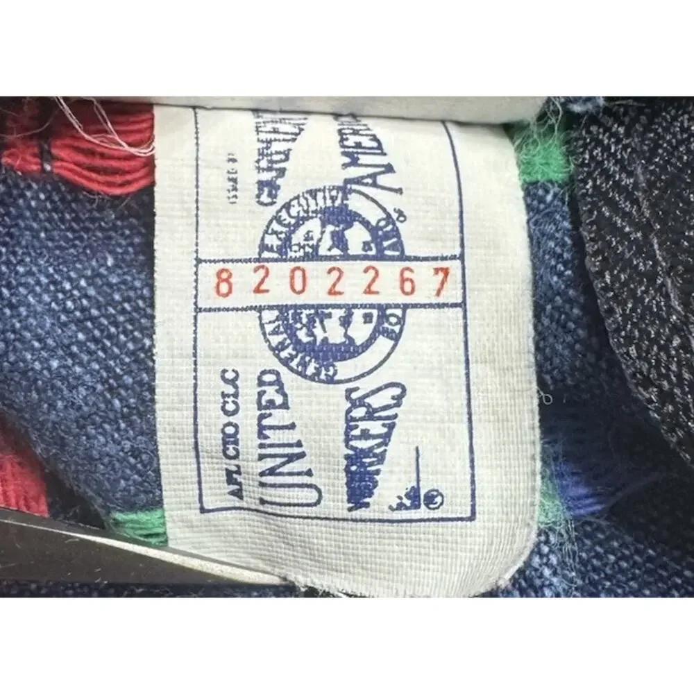 Vintage OshKosh B'gosh Overalls 2T Kids Geometric Jean Vestbak Union Made USA